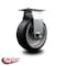 Service Caster 5 Inch Rubber on Aluminum Wheel Rigid Caster with Roller Bearing SCC SCC-20R520-RAR - alternate 2